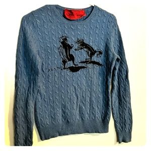 Light blue squirrel sweater